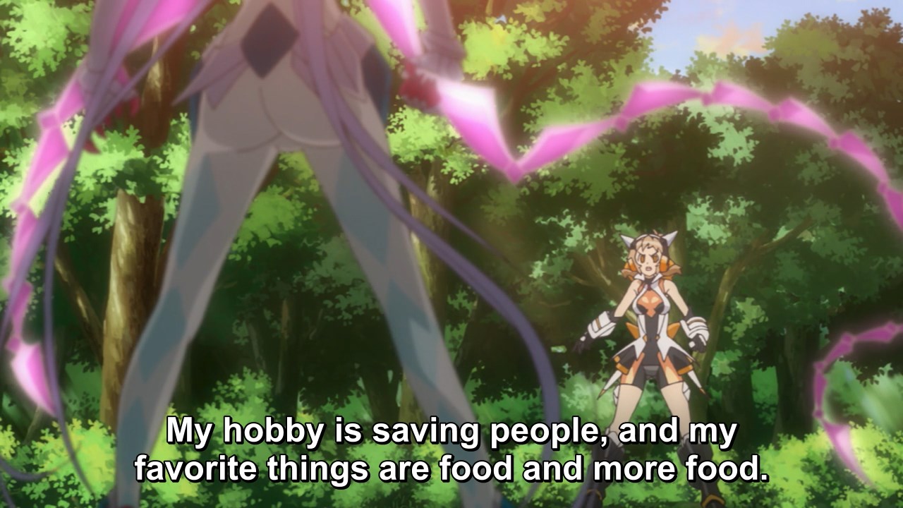 My hobby is saving people, and my favorite things are food and more food!